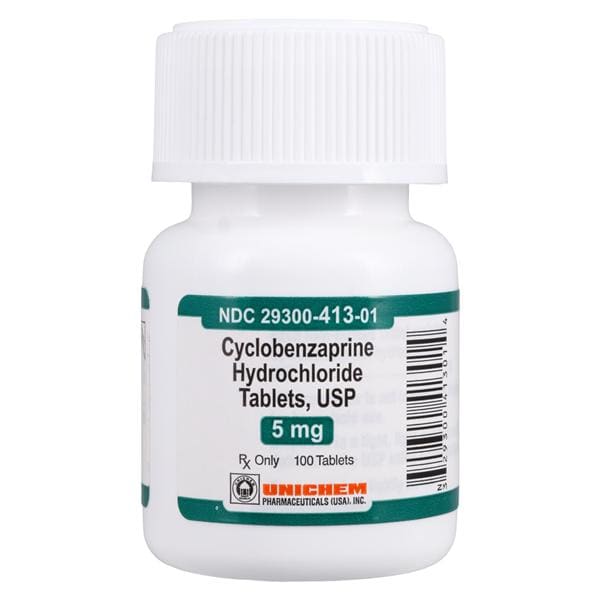 Cyclobenzaprine HCl Tablets 5mg Bottle 100/Bt