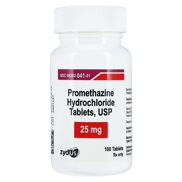 Promethazine HCl Tablets 25mg Bottle 100/Bt