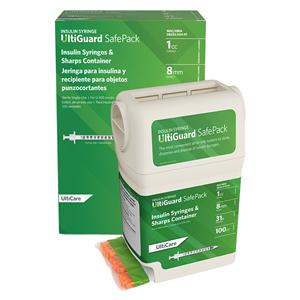 UltiGuard Sharps System 1mL Green 31gx5/16" Plastic 4/Ca