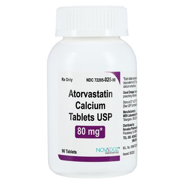 Atorvastatin Calcium 80mg 90/Bt