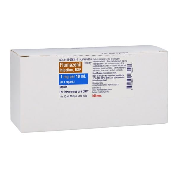 Flumazenil Injection 0.1mg/mL MDV 10mL 10/Bx