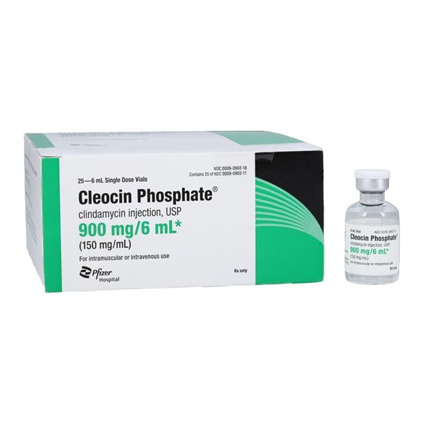 Clindamycin Phosphate Injection 150mg/mL SDV 6mL 25/Package