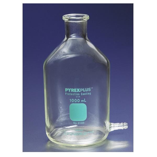 Pyrex Aspiration Bottle PVC Glass Clear 1000mL 4/Ca