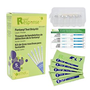 Rapid Response Fentanyl Test Strip Harm Reduction 5/Bx