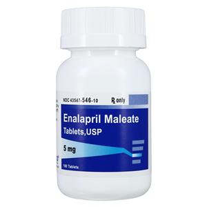 Enalapril Maleate 5mg 100/Bt