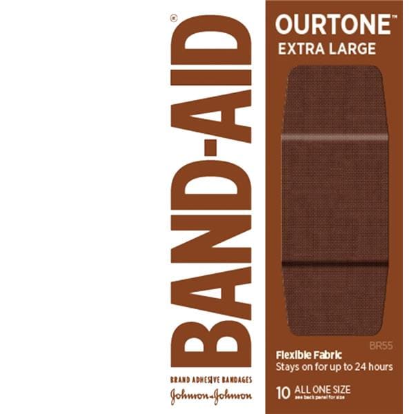 Band-Aid Ourtone Adhesive Bandage Fabric XL BR55 Sterile 10/Bx