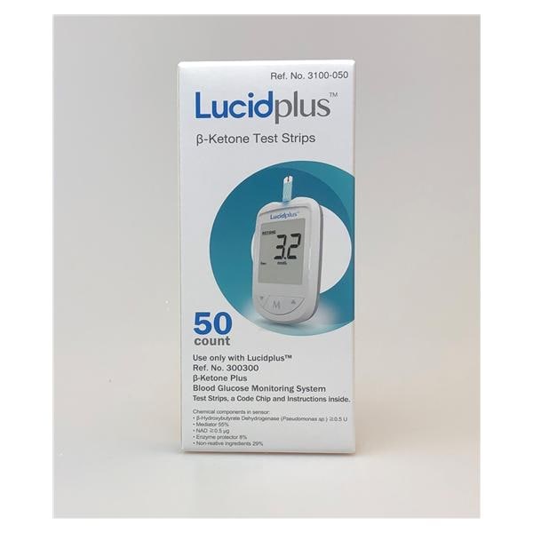 B-HB Test Strip CLIA Wvd f/ Lucidplus BHB + Gluc Mntr Sys 50/Bx