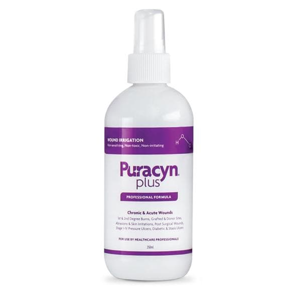 Puracyn Plus Wound Cleanser Hypochlorous Acid 250ml Non-Sterile 8.5oz LF