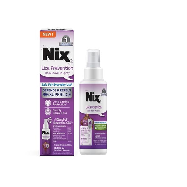 Nix Lice Prevention Spray Bottle 6oz/Bt, 12 BT/CA