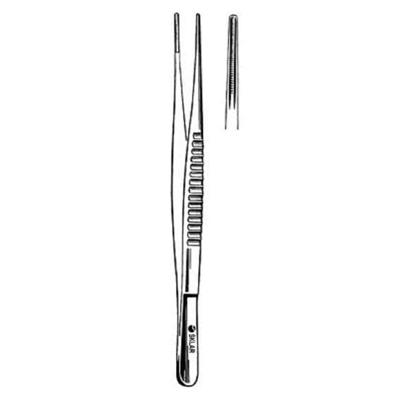 Atraumatic Forcep Straight 7-3/4" Blunt Non-Sterile Ea