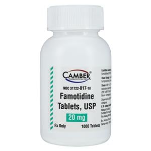 Famotidine Tablets 20mg Bottle 1000/Bt