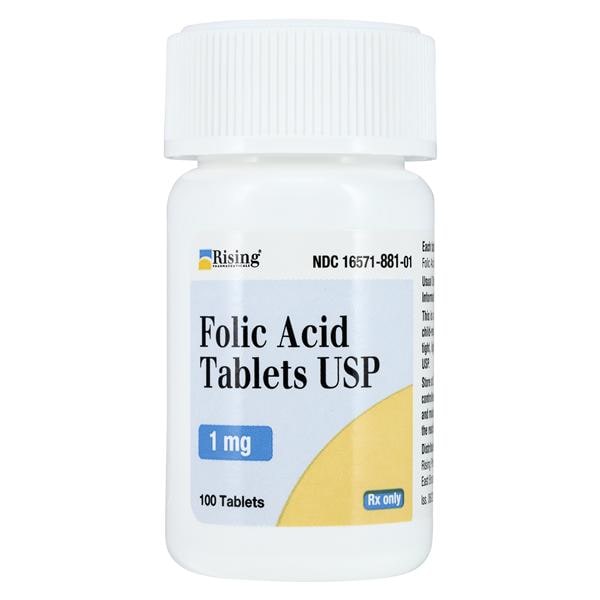 Folic Acid Tablets 1mg Bottle 100/Bt