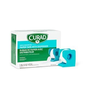 Curad Paper Tape Paper 1"x10yd White 12/Bx, 12 BX/CA