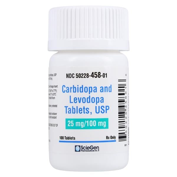 Carbidopa/Levodopa Tablets 25/100mg Bottle 100/Bt