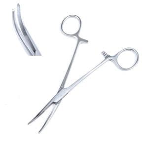 Sklarlite Kelly Hemostatic Forceps Curved Stainless Steel Ea