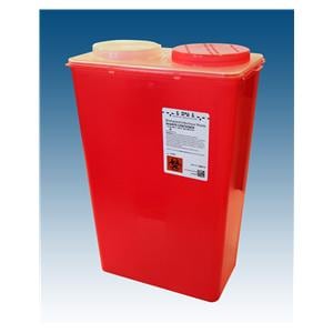 Sharps Container 14qt Red 6.75x11.75x17" Plastic 10/Ca