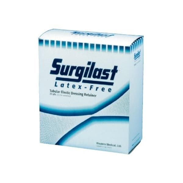 Surgilast Tubular Dressing Bandage Elastic 25yd White Non-Sterile Ea