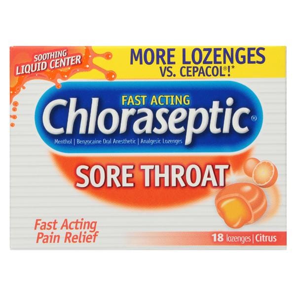 Chloraseptic Lozenges Citrus 18/Bx, 36 BX/CA