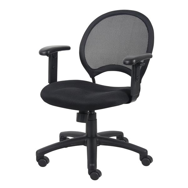 Boss Mesh Chair W/Adjustable Arms 1/Bx