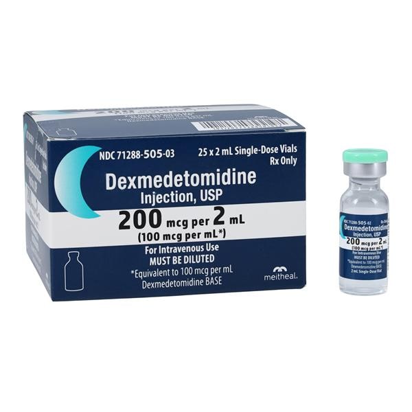 Dexmedetomidine HCl Injection 100mcg/mL SDV 2mL 25/Bx