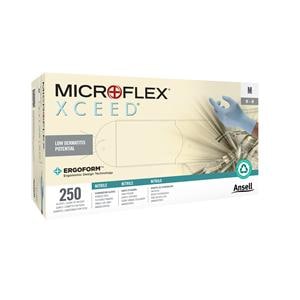 Microflex Nitrile Exam Gloves Small Standard Blue Non-Sterile