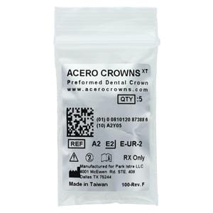 ACERO Stainless Steel Crowns 7 2nd Primary Upper Left Molar 5/Pk 5/Pk