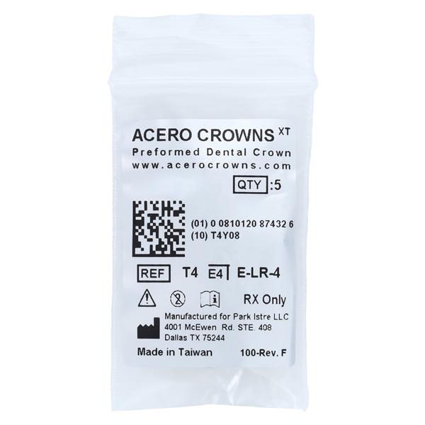 ACERO Stainless Steel Crowns 4 2nd Primary Lower Right Molar 5/Pk 5/Pk