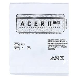 ACERO Stainless Steel Crowns 5 1st Primary Lower Left Molar 5/Pk 5/Pk