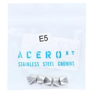 ACERO Stainless Steel Crowns 5 Primary Upper Right Central 5/Pk 5/Pk