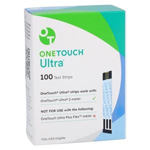 One Touch Ultra Blood Glucose Test Strip 100/Bx