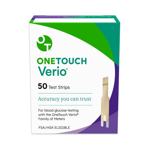 One Touch Verio Blood Glucose Test Strip 50/Bx