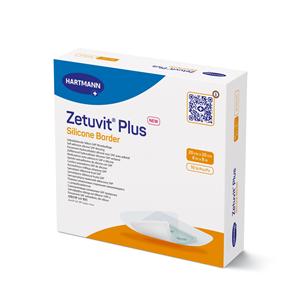 Zetuvit Plus Cls/ Plymr Border Dressing 6x10 Strl Rect Slcn Adh Spr Abs LF