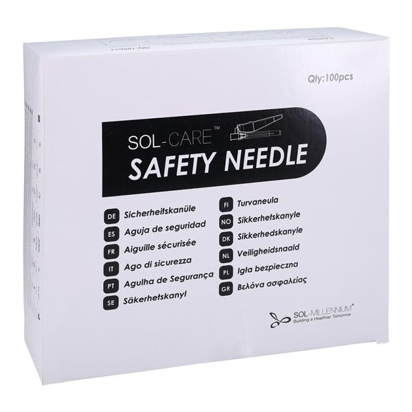 Safety Needle Needle 22gx1" Safety 100/Bx