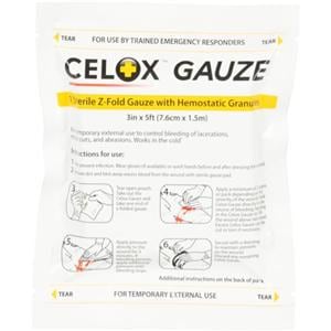 Celox Hemostatic Gauze Dressing 5'