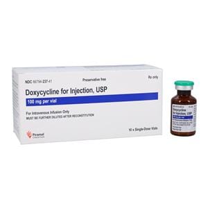 Doxycycline Hyclate Injection 100mg/vl SDV 10/Pk