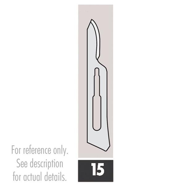 Ace Stainless Steel Sterile Surgical Blade #15 Disposable 100/Bx