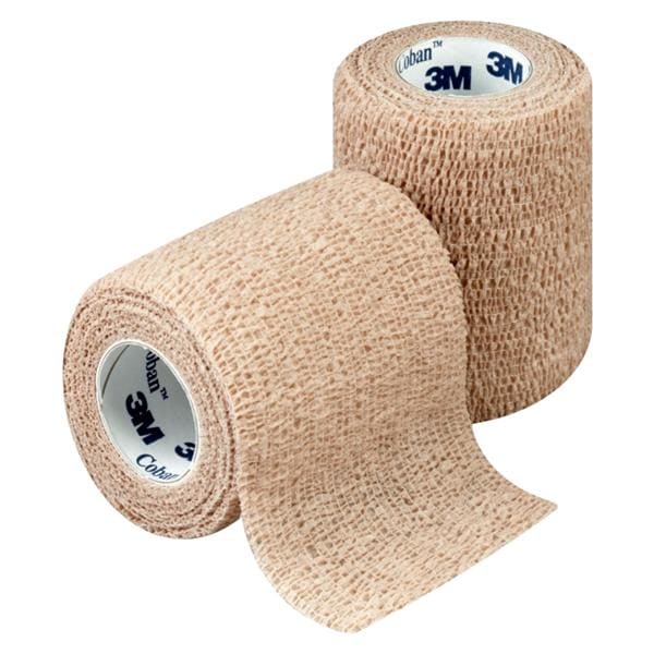 Coban Wrap Bandage Elastic 3"x5yd Tan 24/PK