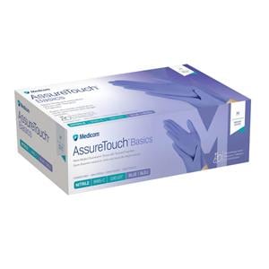 AssureTouch Basics Nitrile Exam Gloves X-Large Blue Non-Sterile, 10 BX/CA