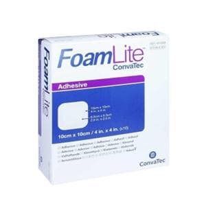 FoamLite Foam Dressing 10x10cm Square Silicone Adhesive