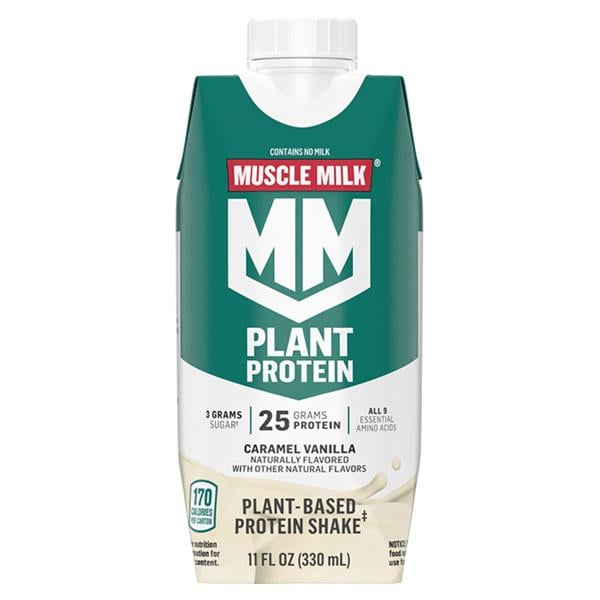 Muscle Milk Drink Protein Shake Caramel Vanilla Tetra Pack 12/Ca