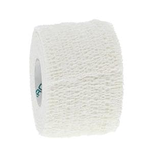 Co-Stretch Cohesive Tape Poly Blend Fabric/Elastic 2"x6yd White NS 24/Ca