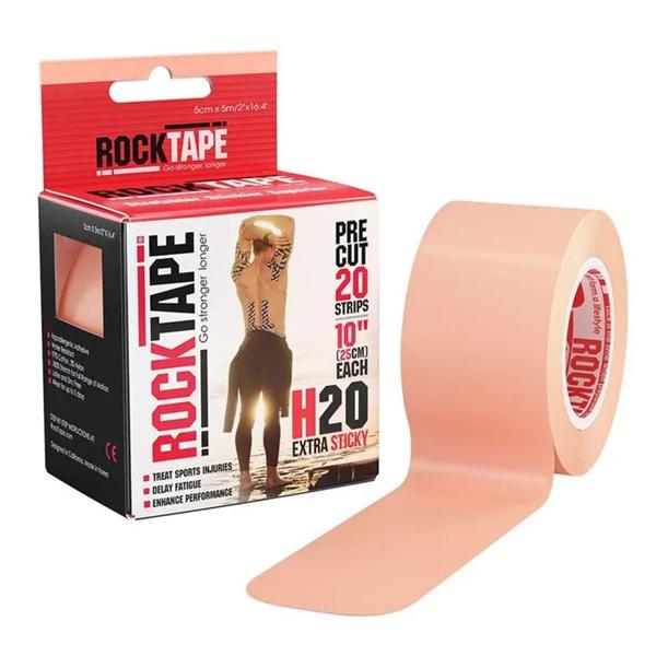 RockTape Kinesiology Tape 97% Cotton/3% Nylon 2"x16.4' Beige Ea