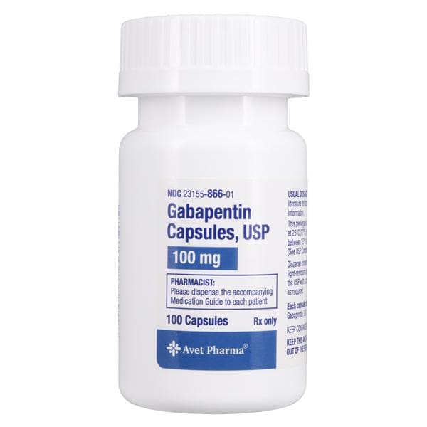 Gabapentin Capsules 100mg Bottle 100/Bottle 100/Bt