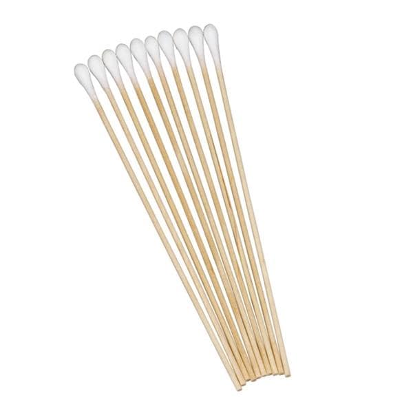 SafeBasics Cotton Tipped Applicator 6 in Wood Shaft Sterile 2000/Ca