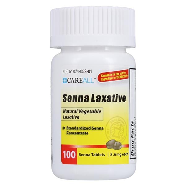 Natural Senna Tablets 8.6mg Bottle 100/Bt