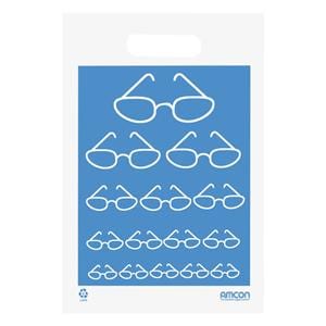 Eye Care Supply Bag Eyeglass Chart White Plastic Disposable 9x13" 100/Pk