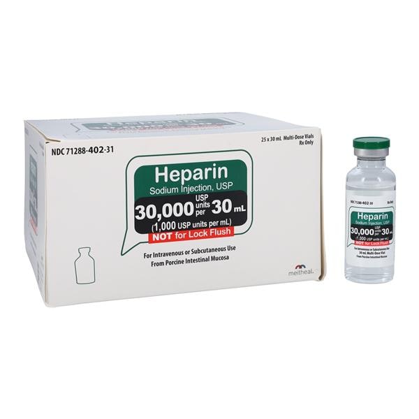 Heparin Sodium (Pork) Injection 1mu/mL MDV 30mL 25/Package