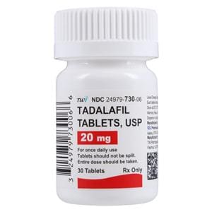 Tadalafil Tablets 20mg Bottle 30/Bt