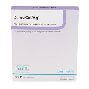 DermaCol Protein Matrix/Collagen Wound Dressing 4X4 Absorbable LF