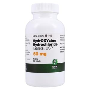 Hydroxyzine HCl Tablets 50mg Bottle 500/Bt